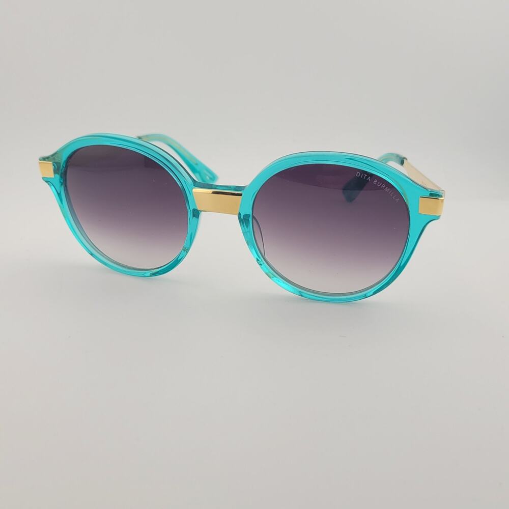 DITA BURMILLA 22019-D-AQU-GLD-51 BLUE AUTHENTIC SUNGLASSES FRAME